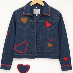 Brighton Heart Appliqué Denim Jacket (Size M) – Style K11086